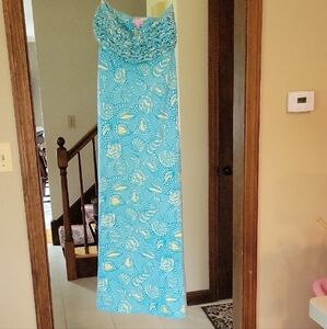 Lilly Pulitzer Strapless Maxi Dress